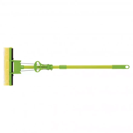 Швабра отжимная 115 см губка PVA 27 x 5,5 x 6 см телескопическая рукоятка зеленая Elfe 93518 купить в Челябинске