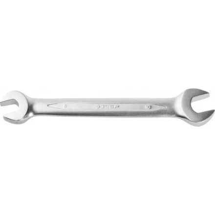 Ключ ЗУБР &quot;ПРОФИ&quot; гаечный рожковый, Cr-V сталь, хромированный, 8х10мм 27027-08-10 купить в Челябинске