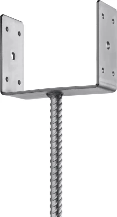 ЗУБР ОС-U, 151 x 120 x 60 мм, U-образное основание столба (310286-150) купить в Челябинске