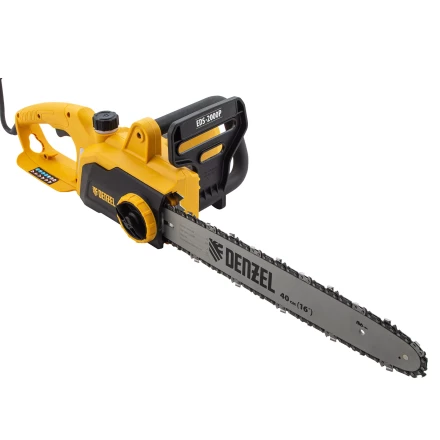Пила цепная электрическая Denzel EDS-2000P 95616, 2 кВт,поперечная, шина 40 см, шаг 3/8, паз 1.3 мм, 57 звеньев купить в Челябинске