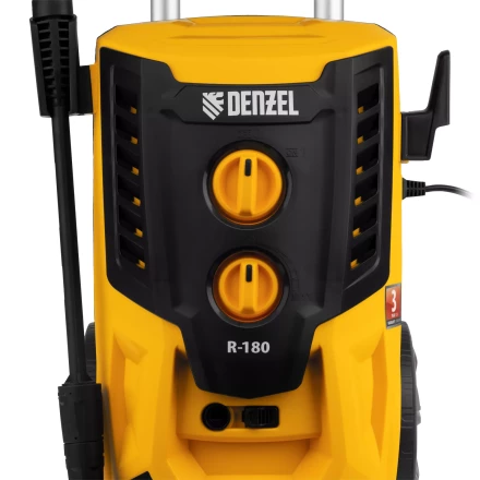 Моечная машина высокого давления Denzel R-180 58238, 2200 Вт, 180 бар, 380 л/ч, колесная купить в Челябинске
