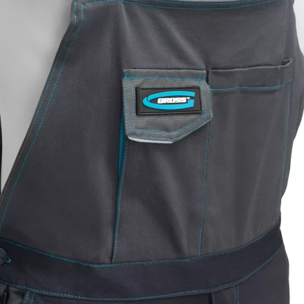 Полукомбинезон профессиональный рабочий Gross 90443, 97% хлопок 3% спандекс, L купить в Челябинске