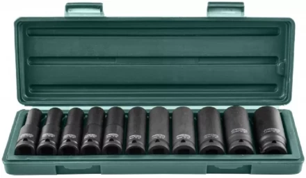 Набор головок торцевых ударных глубоких 1/2&quot;DR 10-24мм 11предметов Jonnesway S03AD4111S 47193 купить в Челябинске