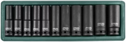 Набор головок торцевых ударных глубоких 1/2&quot;DR 10-24мм 11предметов Jonnesway S03AD4111S 47193 купить в Челябинске