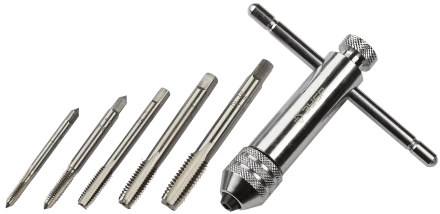 Набор резьбонарезного инструмента на карточке серия МАСТЕР купить в Челябинске