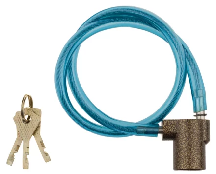 Замок навесной ЗУБР &quot;МАСТЕР&quot; велосипедный, дисковый механизм секрета, ключ 7 PIN, 600мм 3720-6-01_z01 купить в Челябинске