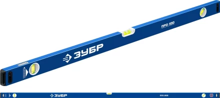 ЗУБР ПРО, 2000 мм, уровень с усиленным профилем, Профессионал (34590-200) купить в Челябинске