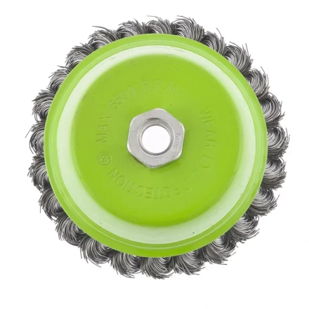 Щетка для УШМ 75 мм М14 &quot;чашка&quot; крученая металлическая проволока СИБРТЕХ 746247 купить в Челябинске