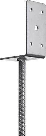 ЗУБР ОС-L, 91 x 120 x 60 мм, L-образное основание столба (310296-090) купить в Челябинске