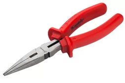 Длинногубцы Econom 160 мм прямые шлифованные пластмассовые рукоятки MATRIX 17192