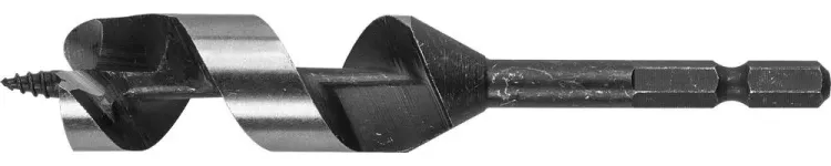 ЗУБР. Сверло по дереву, спираль Левиса, шестигранный хвостовик 1/4", 20х120мм 29483-120-20 купить в Челябинске