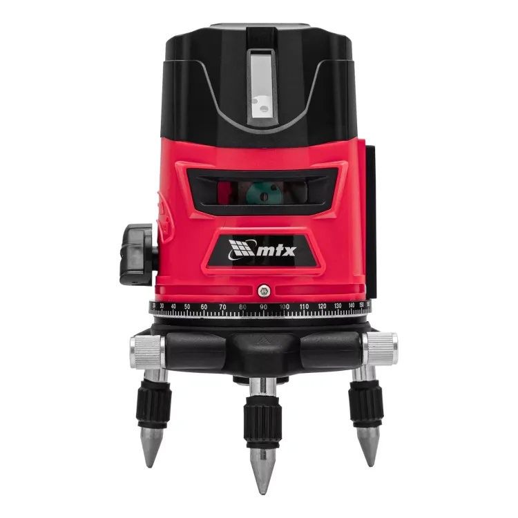 Лазерный уровень MTX CRX-30G, 30 м, зеленый луч, батарейки, резьба 5/8" 35032 купить в Челябинске