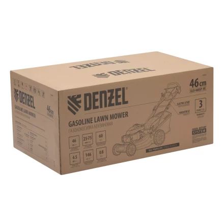 Газонокосилка бензиновая Denzel GLD-460SP-VE, 146 см3, шир. 46см, привод, вариатор, эл.старт, 60 л (58809) купить в Челябинске