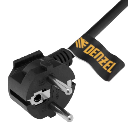 Шнур сетевой Denzel Energy Series, ПВС, 1,5 м, 3 x 1 мм, с неразборной вилкой, черный, 3 м, 37663 купить в Челябинске