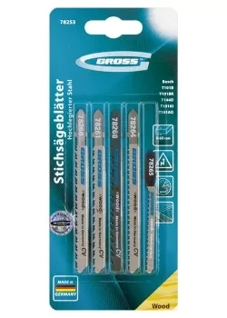 Набор полотен для электролобзика по дереву 5шт GROSS 78253 купить в Челябинске