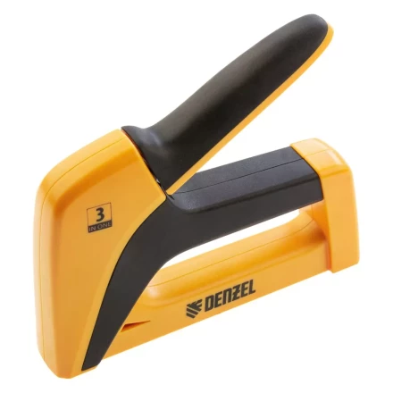 Степлер мебельный, пластиковый корпус, тип скобы: 13, 53, 300, 6-14 мм, Denzel 40210 купить в Челябинске