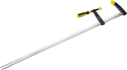 Струбцина STAYER, тип &quot;F&quot;, DIN 5117, двухкомпонентная ручка, профилированная закаленная рейка, 120х1000мм 32095-120-1000 купить в Челябинске