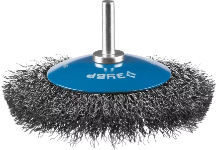 ЗУБР &quot;ПРОФЕССИОНАЛ&quot;. Щетка коническая для дрели, витая стальная проволока 0,3мм, 100мм 35230-100_z02 купить в Челябинске