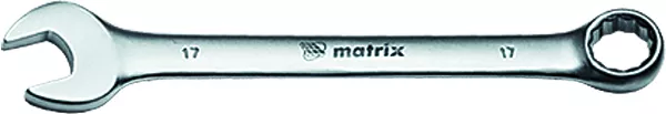 Ключ комбинированный 12 мм CrV матовый хром MATRIX 15108 купить в Челябинске
