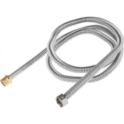 Подводка ЗУБР "ЭКСПЕРТ" сильфонная из нержавеющей стали, для воды, г/ш (гайка-штуцер), 1/2", 1,5м 51011-G/S-150