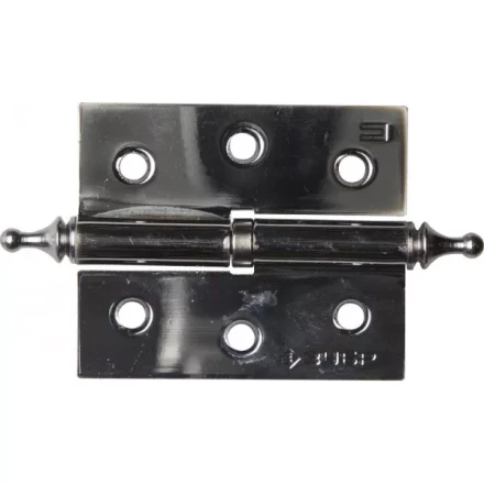 Петля дверная разъемная ЗУБР &quot;ЭКСПЕРТ&quot;, 1 подшипник, цвет хром (CP), правая, с крепежом, 75х63х2,5мм, 2 шт 37605-075-2R купить в Челябинске