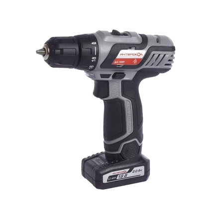 Аккумуляторная дрель-шуруповерт ИНТЕРСКОЛ ДА-18ЭР Li-ion (2 х 2Ач) купить в Челябинске