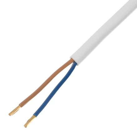 Шнур сетевой Denzel Energy Series, ПВС, 3 м, 2 x 1 мм, с неразборной вилкой, белый, 3 м, 37664 купить в Челябинске