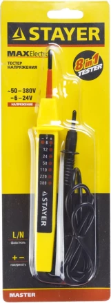 Тестер напряжения STAYER &quot;МASTER&quot;, 6-380В, 180мм 45284 купить в Челябинске