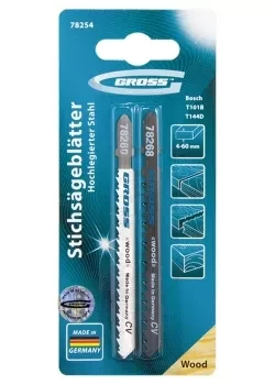Набор полотен для электролобзика по дереву 2шт GROSS 78254 купить в Челябинске