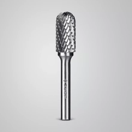 Зубр Твердосплавная борфреза C - цилиндр со сферическим концом, 12 х 25 мм (28802-12-25) купить в Челябинске