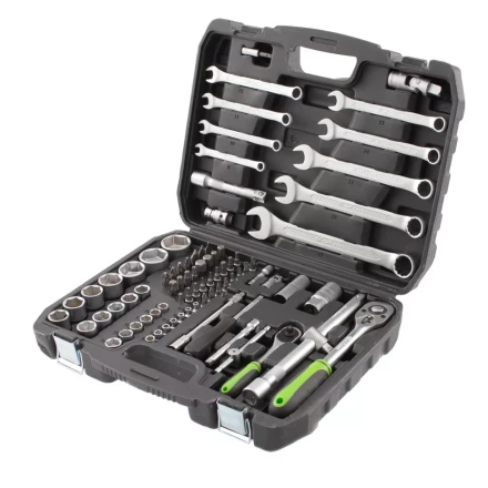 Набор инструмента 83 предмета, 1/2&quot;, 1/4&quot; Сибртех 13500 купить в Челябинске