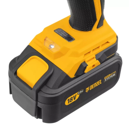 Винтоверт ударный аккумуляторный Denzel 26510 бесщеточный CID-IB-200 18В Li-Ion купить в Челябинске