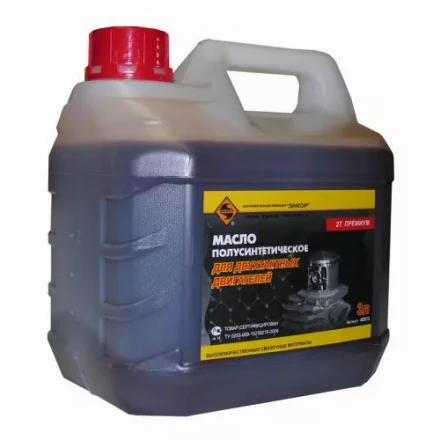 Масло для 2х тактных двигателей полусинтетическое ЭНКОР 3 литра 40513 купить в Челябинске
