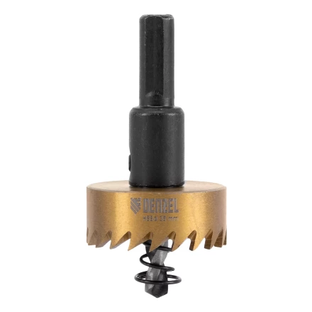 Коронка по металлу HSS, 35 мм, нитридтитановое покрытие Denzel 724110 купить в Челябинске