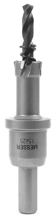 ТСТ коронка MESSER 15X25 с центрирующим сверлом и толкающей пружиной купить в Челябинске