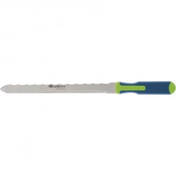 Нож для резки теплоизоляционных панелей 2-стороннее лезвие обрезиненная рукоятка 420мм лезвие-280мм Сибртех 79027