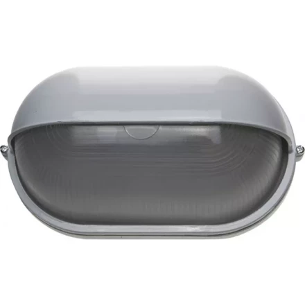 Светильник уличный СВЕТОЗАР влагозащищенный с верхним декоративным кожухом, овал, цвет белый, 100Вт SV-57223-W купить в Челябинске