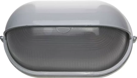 Светильник уличный СВЕТОЗАР влагозащищенный с верхним декоративным кожухом, овал, цвет белый, 100Вт SV-57223-W купить в Челябинске