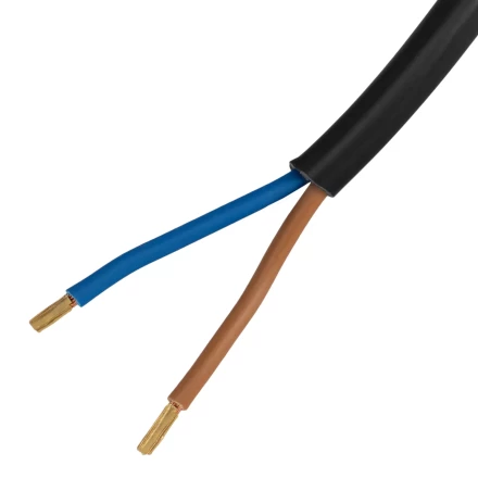 Шнур сетевой Denzel Energy Series, ПВС, 3 м, 2 x 1 мм, с неразборной вилкой, черный, 3 м, 37665 купить в Челябинске