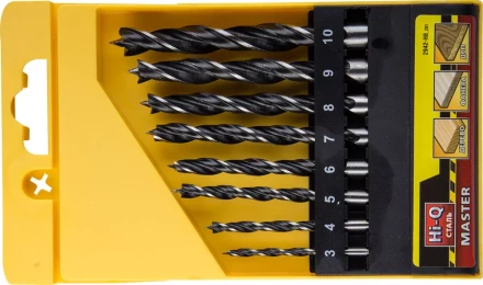 Набор сверл спиральных по дереву &quot;M-type&quot;, 8шт(d=3-10мм), М-образная заточка, сталь HCS, STAYER Professional 2942-H8 2942-H8_z01 купить в Челябинске