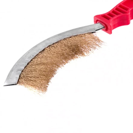 Щетка металлическая изогнутая пластиковая ручка Matrix 74839 купить в Челябинске