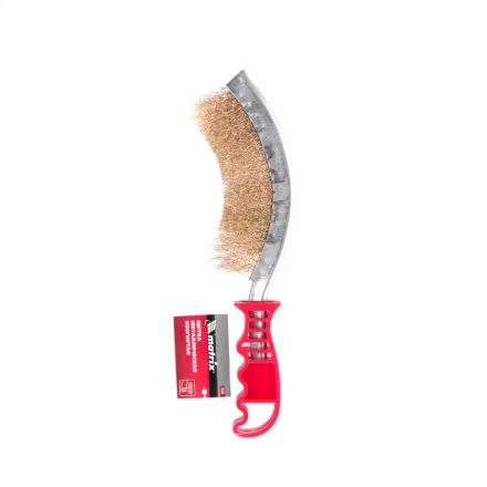 Щетка металлическая изогнутая пластиковая ручка Matrix 74839 купить в Челябинске