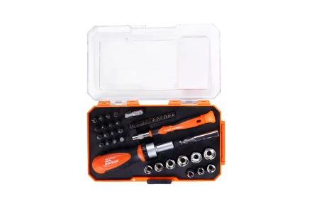 Набор отверток-держателей с битами и торцевыми головками Кратон Complect SSK-03, 41 пр. в кейсе 2 09 05 003 купить в Челябинске