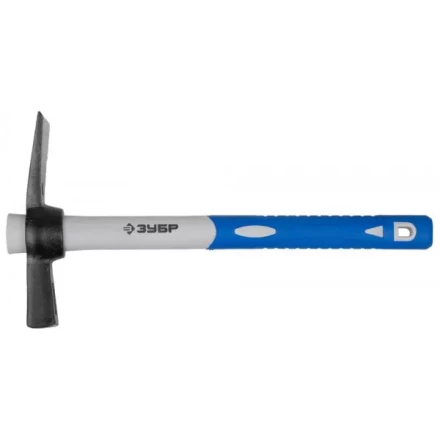 Молоток-кирочка ЗУБР каменщика с фиберглассовой двухкомпонентной обратной рукояткой, 600г 20155-600_z01 купить в Челябинске