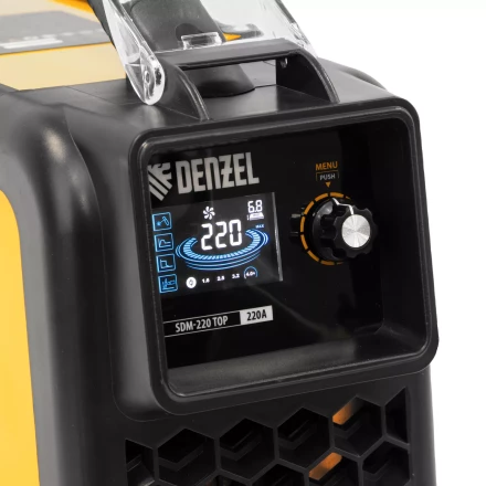Аппарат инвертор. дуговой сварки SDM-220 Top, 220 А, ПВ 60%// Denzel 94357 купить в Челябинске
