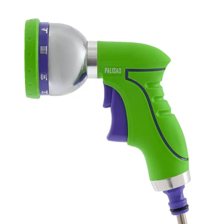 Пистолет-распылитель Palisad 652635, 9 режимов полива, металлический корпус купить в Челябинске