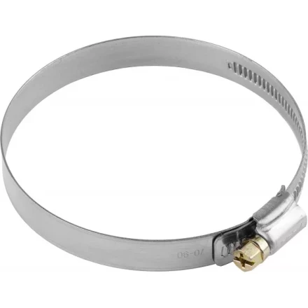 Хомуты ЗУБР &quot;ЭКСПЕРТ&quot;, нерж. сталь, накатная лента 12 мм, 60-80 мм, 50 шт 37822-60-80-50 купить в Челябинске