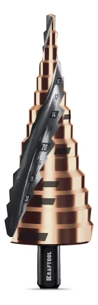 Ступенчатые сверла, сталь c кобальтом, спиральная проточка, 3Т хвостовик 29691-4-39-14 купить в Челябинске