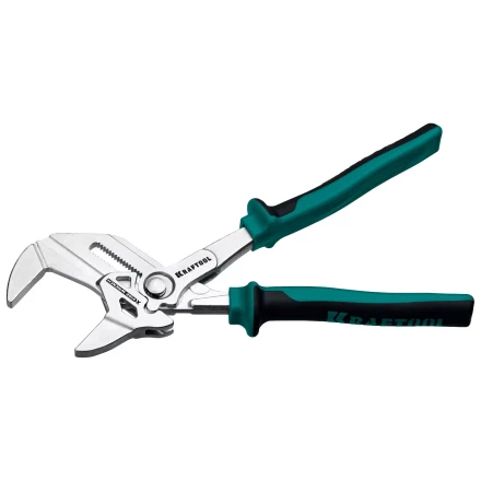 Клещи переставные-гаечный ключ с двухкомпонентными рукоятками и пластиковыми накладками 22067 купить в Челябинске