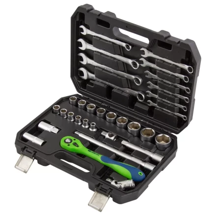 Набор инструментов 32 предмета, CrV, 1/2&quot; Сибртех 13527 купить в Челябинске